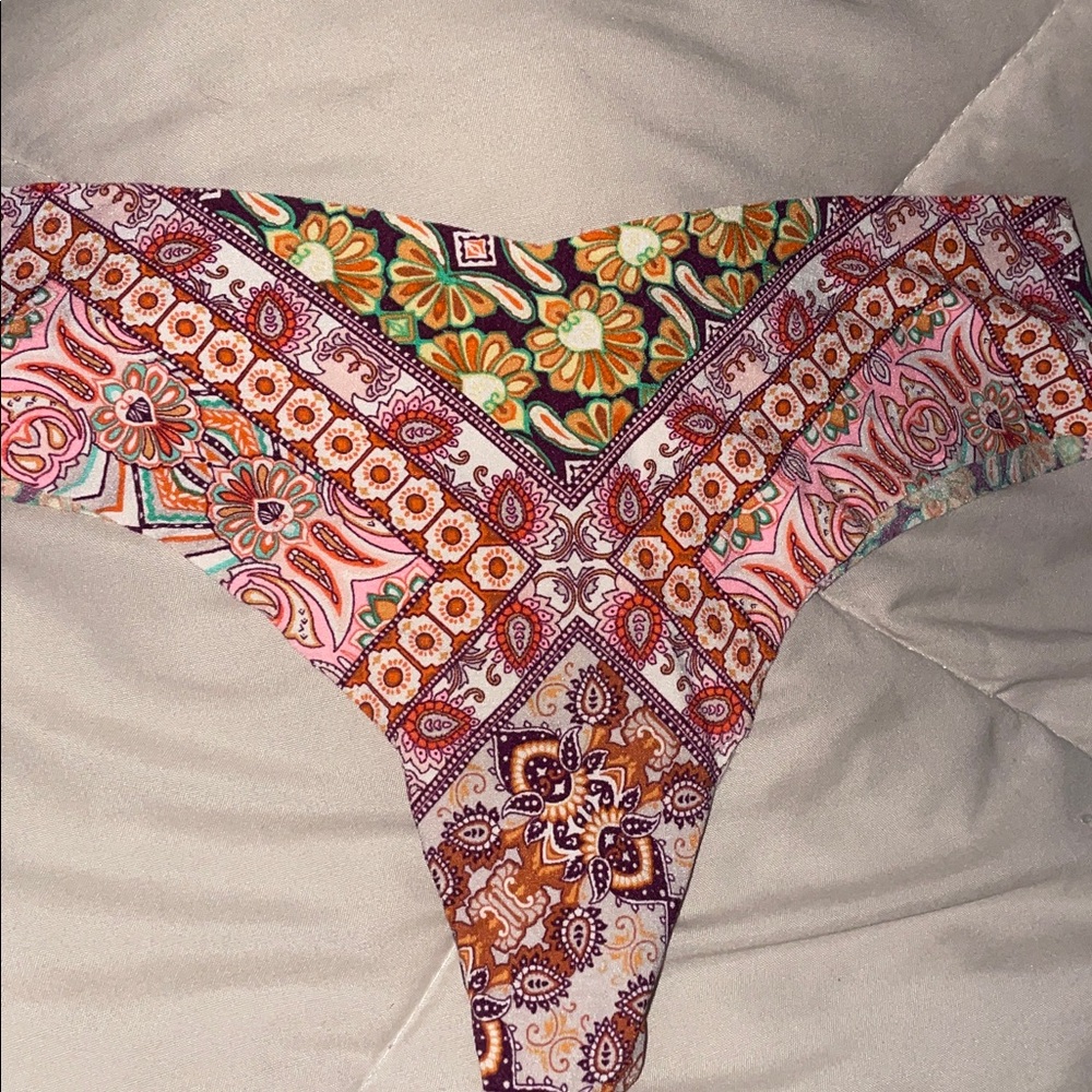 Victoria's Secret Floral Paisley Thong